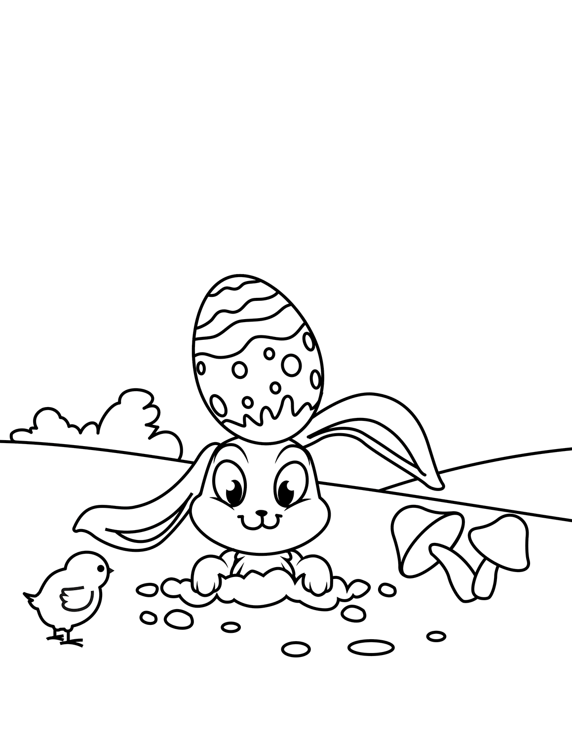 Desenho de Coelho para imprimir