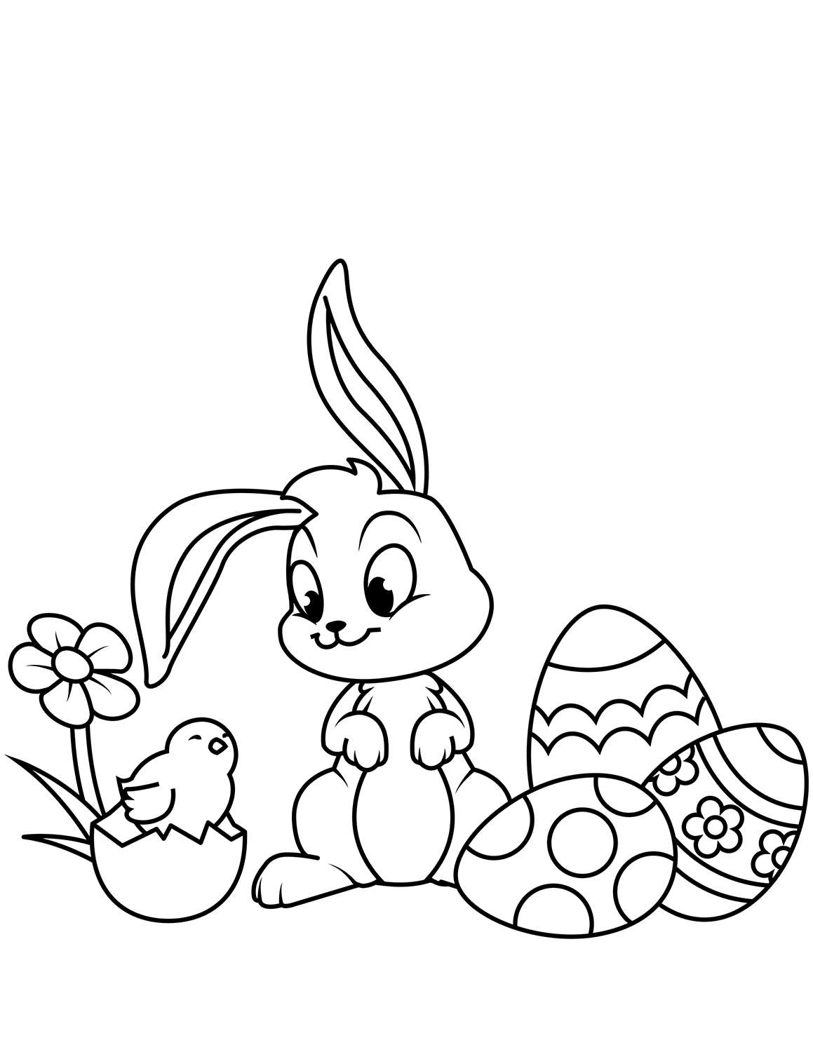 Desenho de Coelho para imprimir