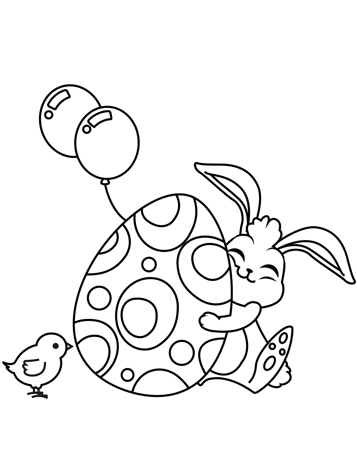 Desenho de Coelho para imprimir