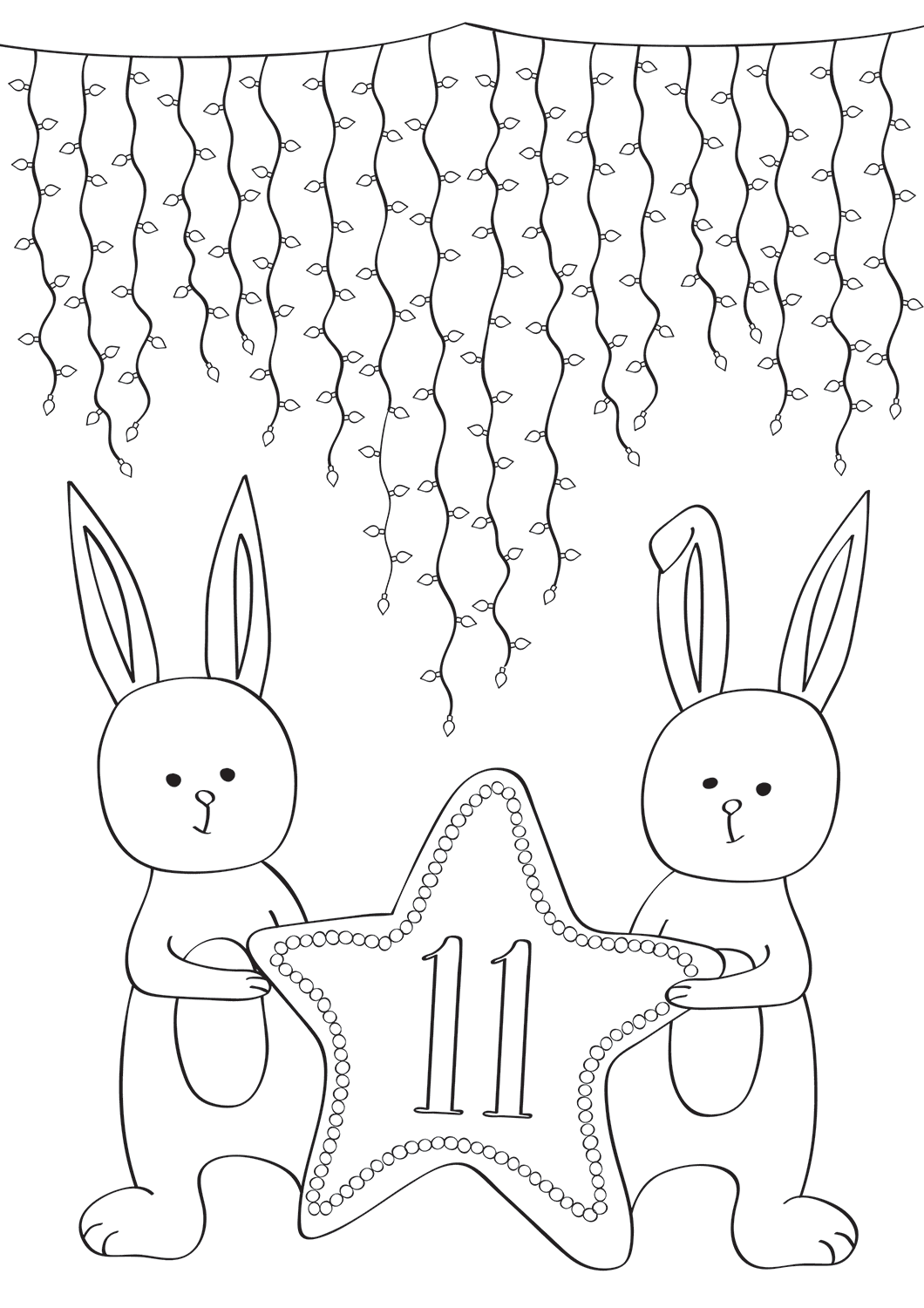 Desenho de Coelho para imprimir