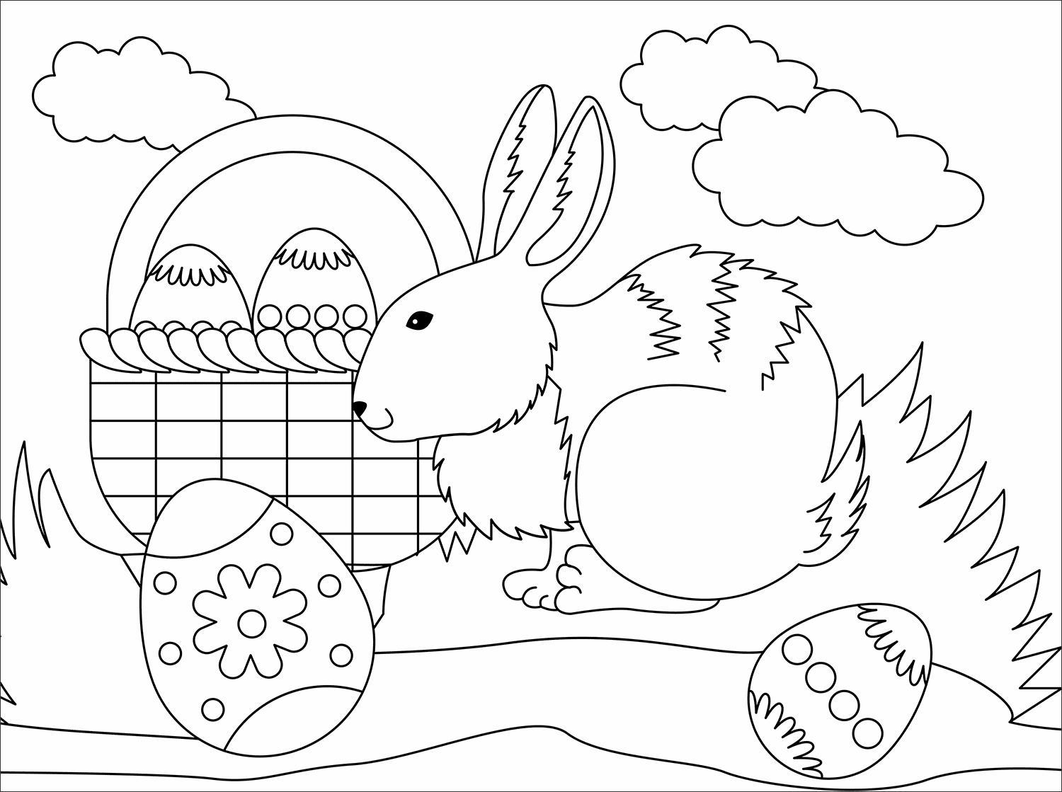 Desenho de Coelho para imprimir