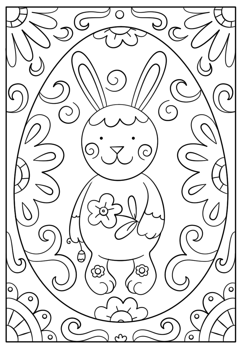 Desenho de Coelho para imprimir