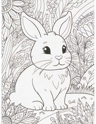 Desenho de Coelho para imprimir