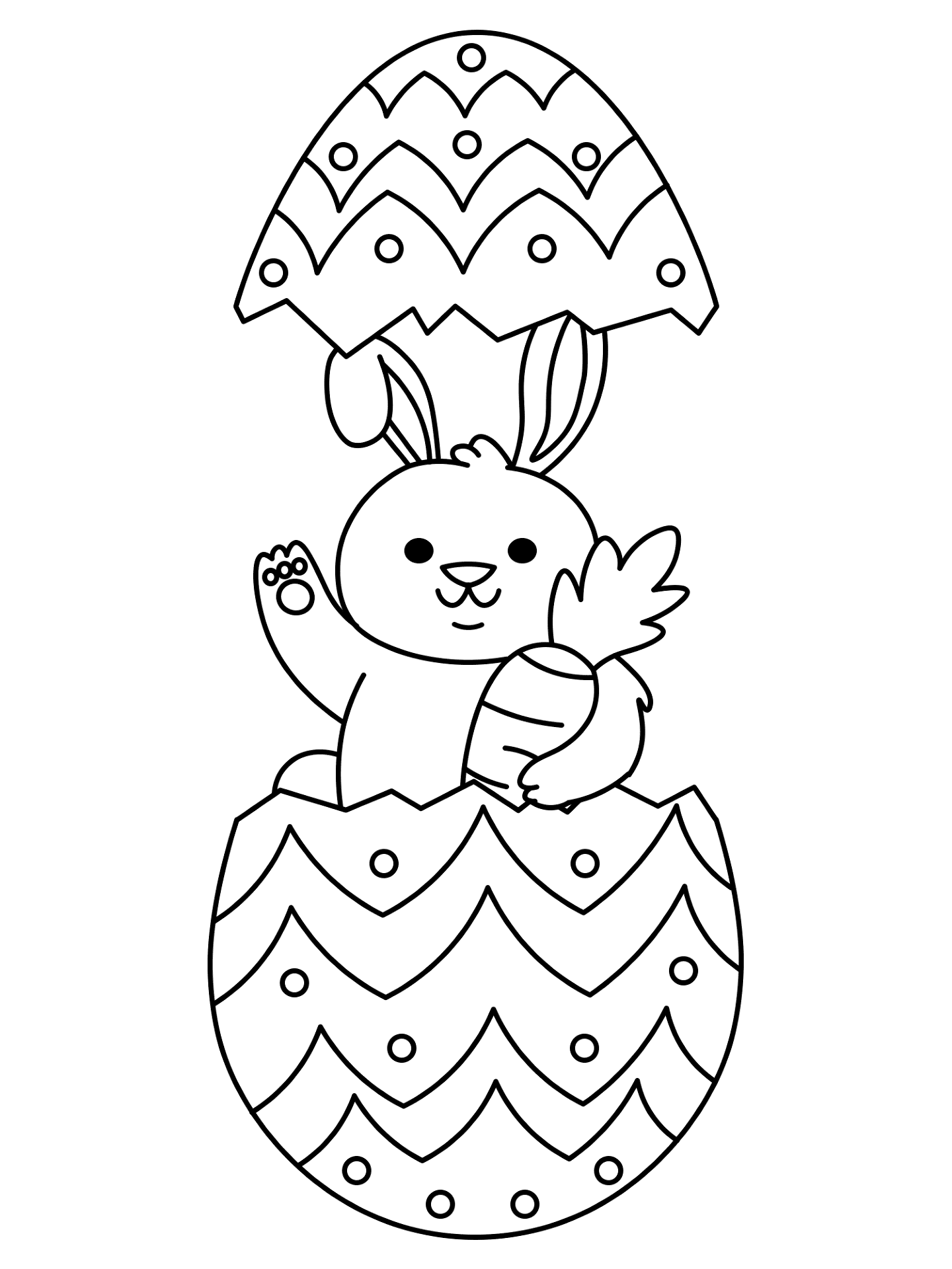 Desenho de Coelho para imprimir