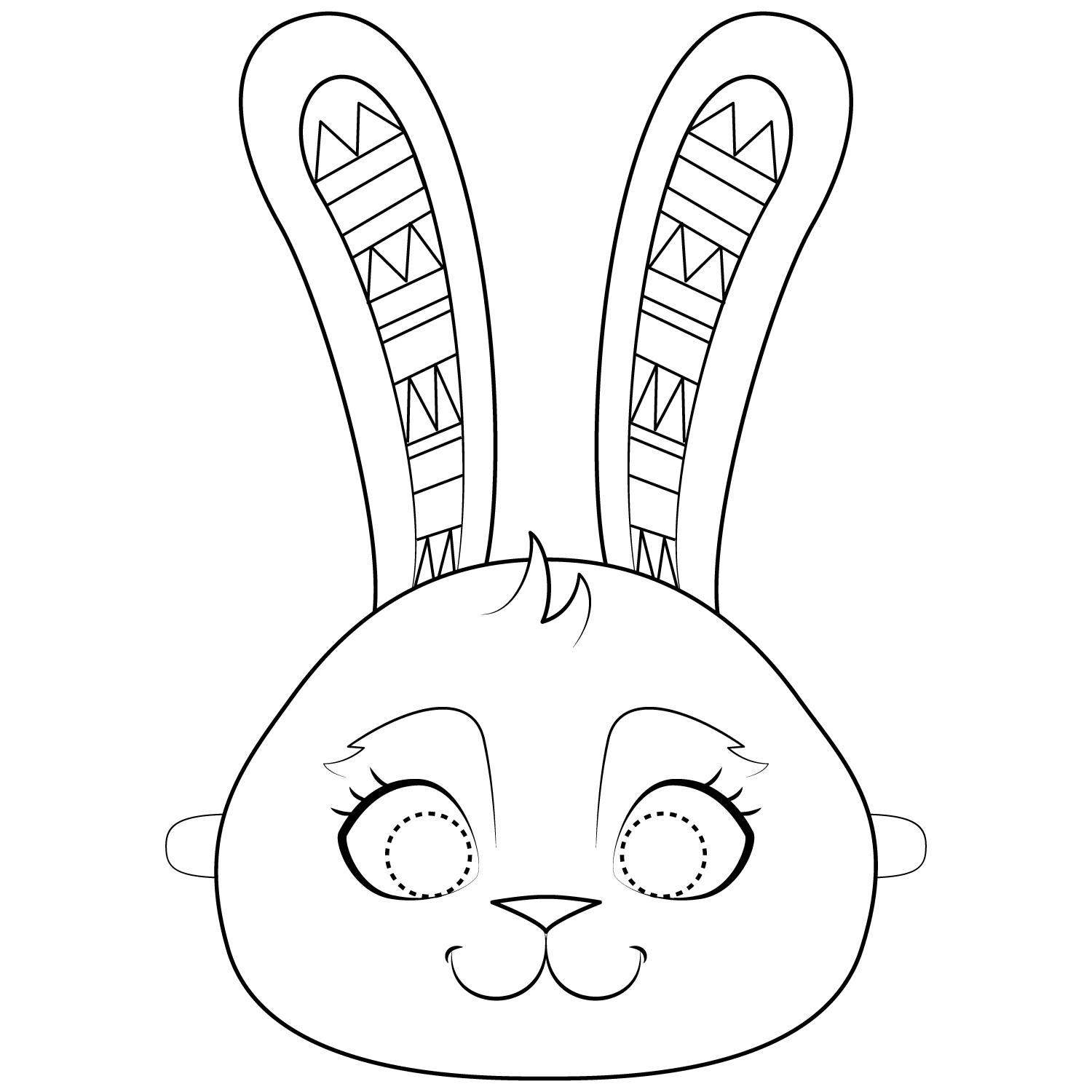 Desenho de Coelho para imprimir