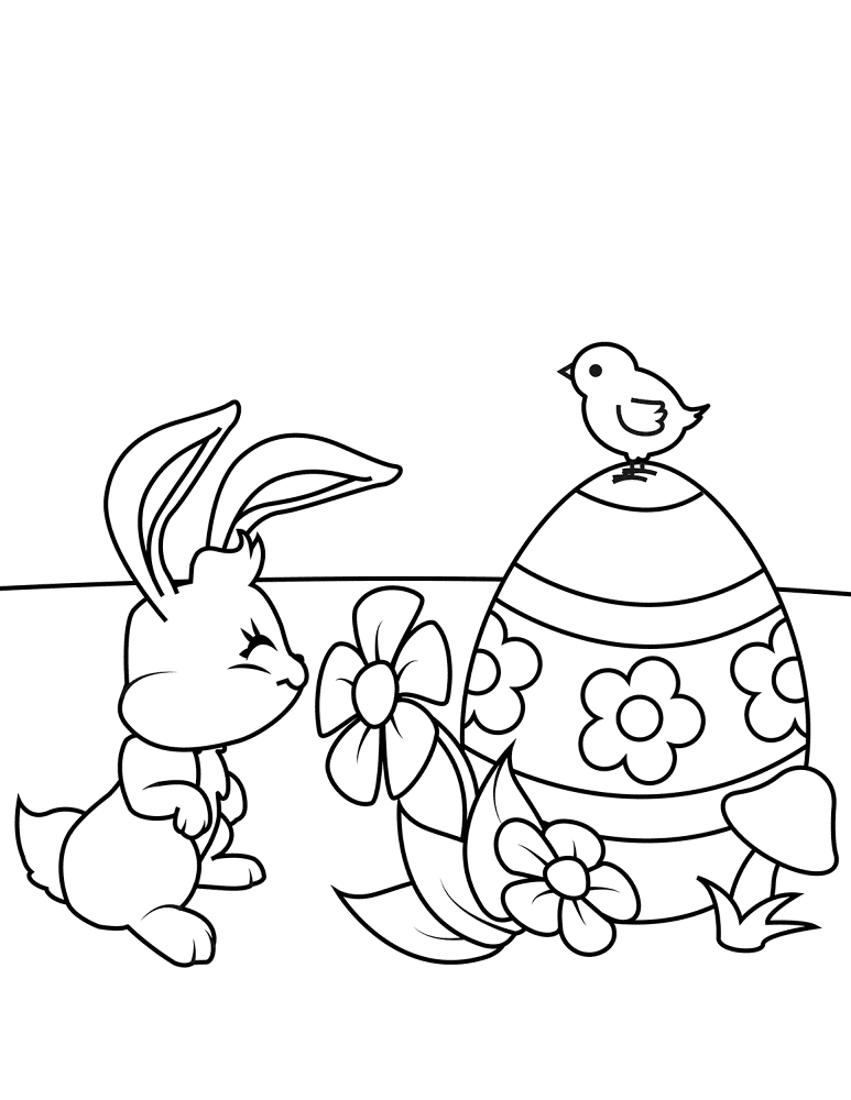 Desenho de Coelho para imprimir
