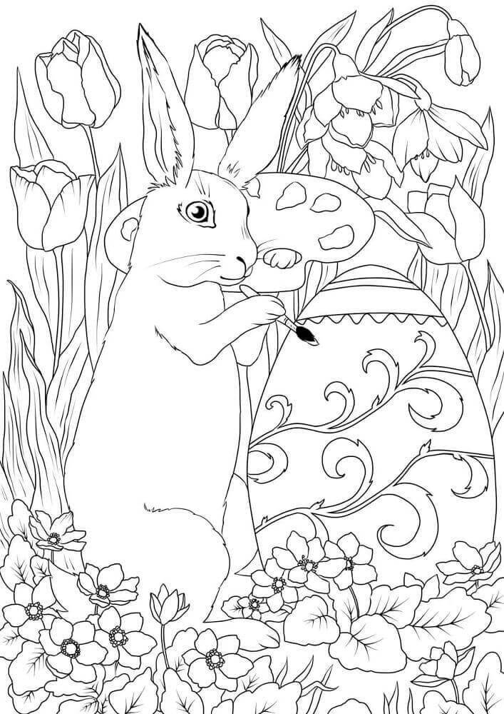 Desenho de Coelho para imprimir