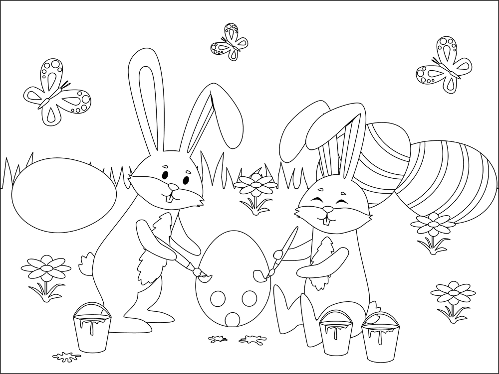 Desenho de Coelho para imprimir