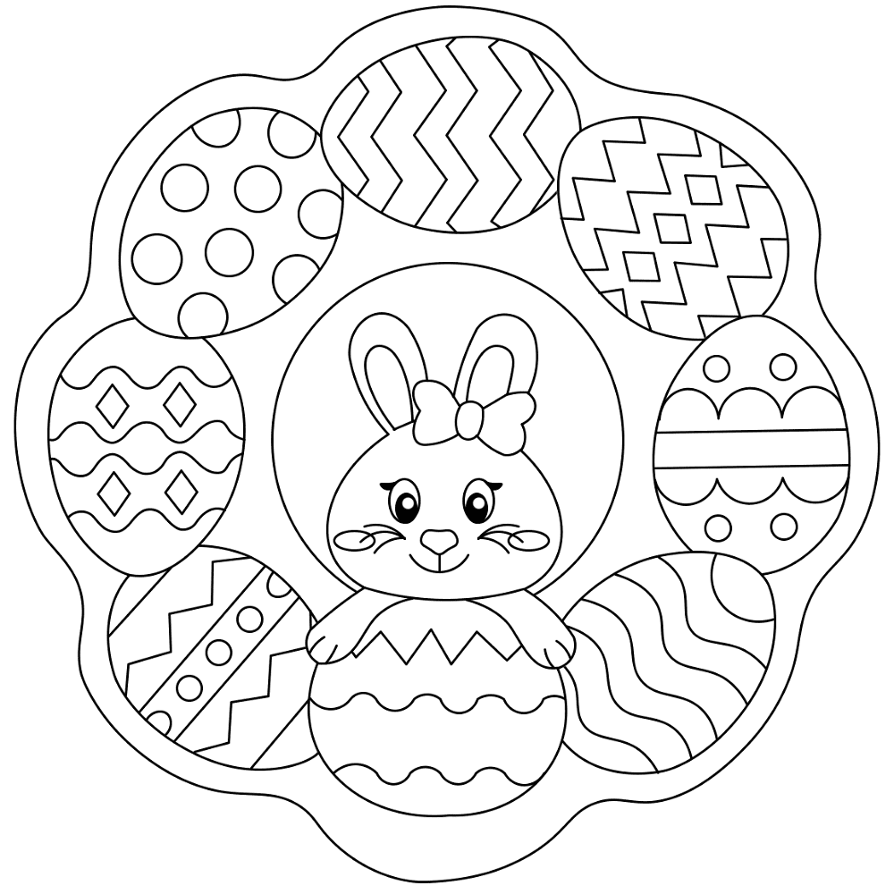 Desenho de Coelho para imprimir