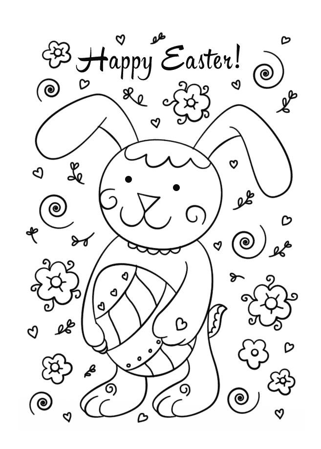 Desenho de Coelho para imprimir