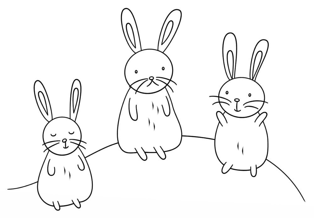 Desenho de Coelho para imprimir