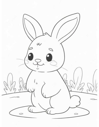 Desenho de Coelho para imprimir
