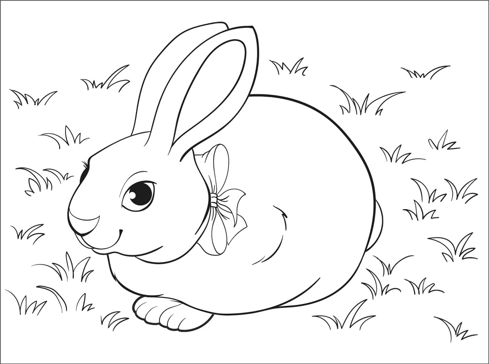 Desenho de Coelho para imprimir