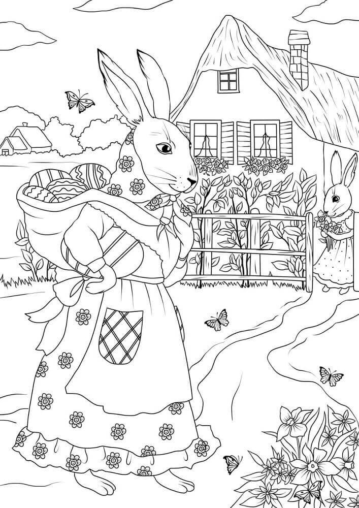 Desenho de Coelho para imprimir