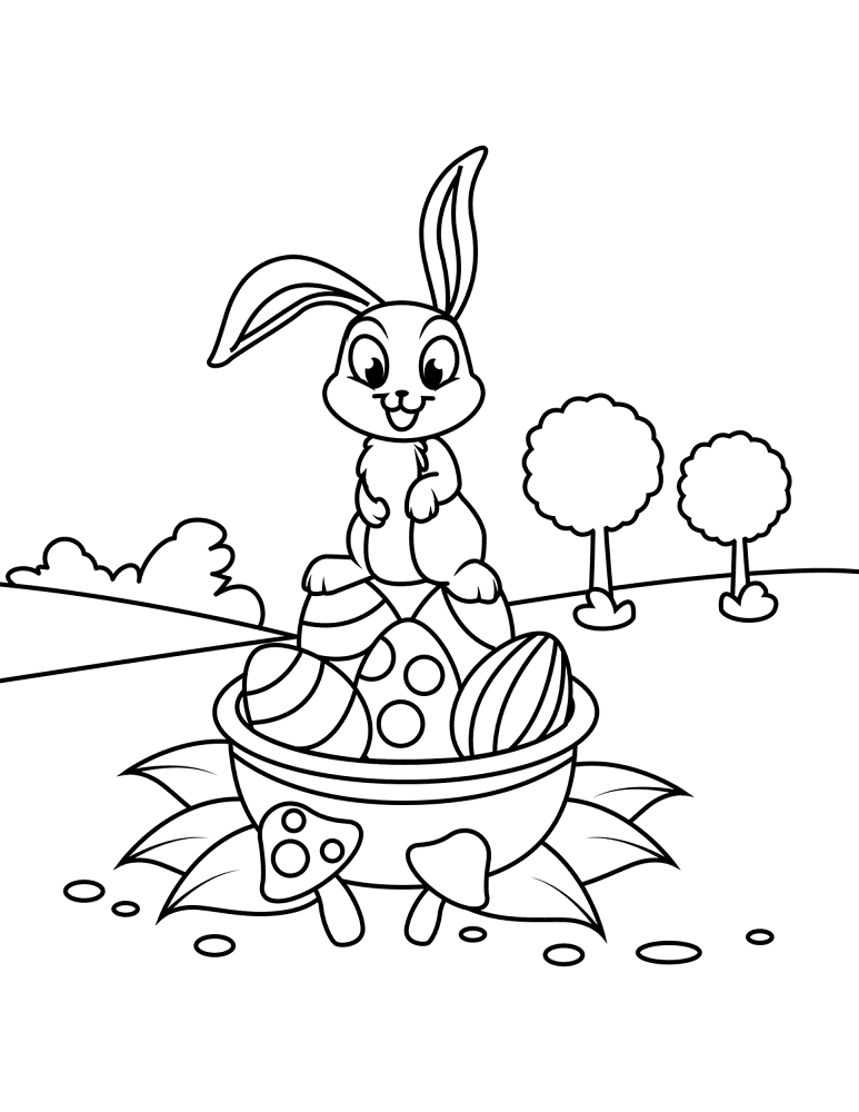 Desenho de Coelho para imprimir