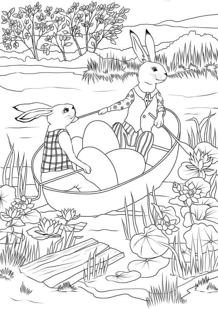 Desenho de Coelho para imprimir