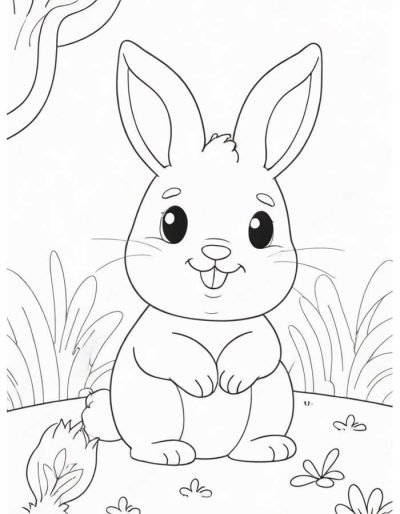 Desenho de Coelho para imprimir