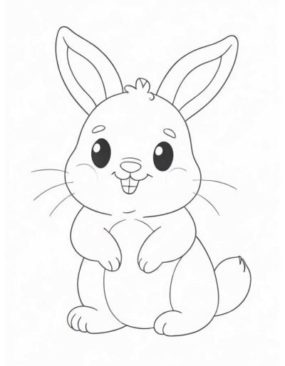 Desenho de Coelho para imprimir