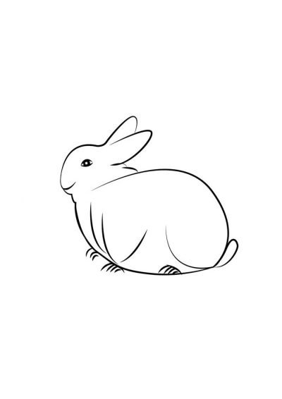 Desenho de Coelho para imprimir