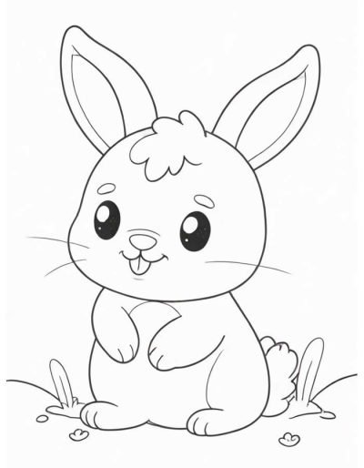 Desenho de Coelho para imprimir