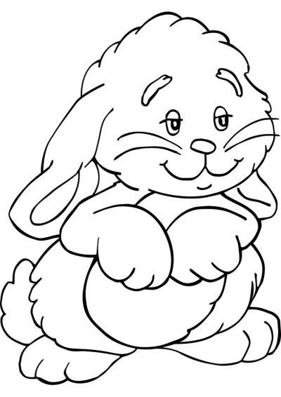 Desenho de Coelho para imprimir