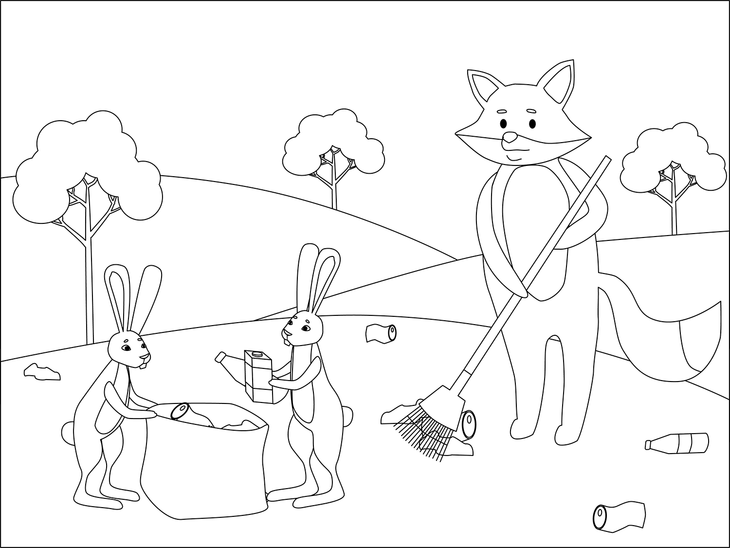 Desenho de Coelho para imprimir