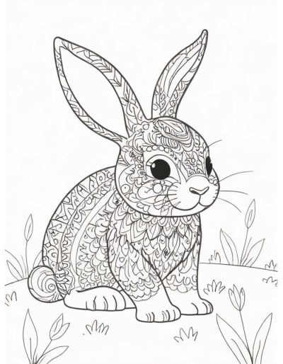 Desenho de Coelho para imprimir