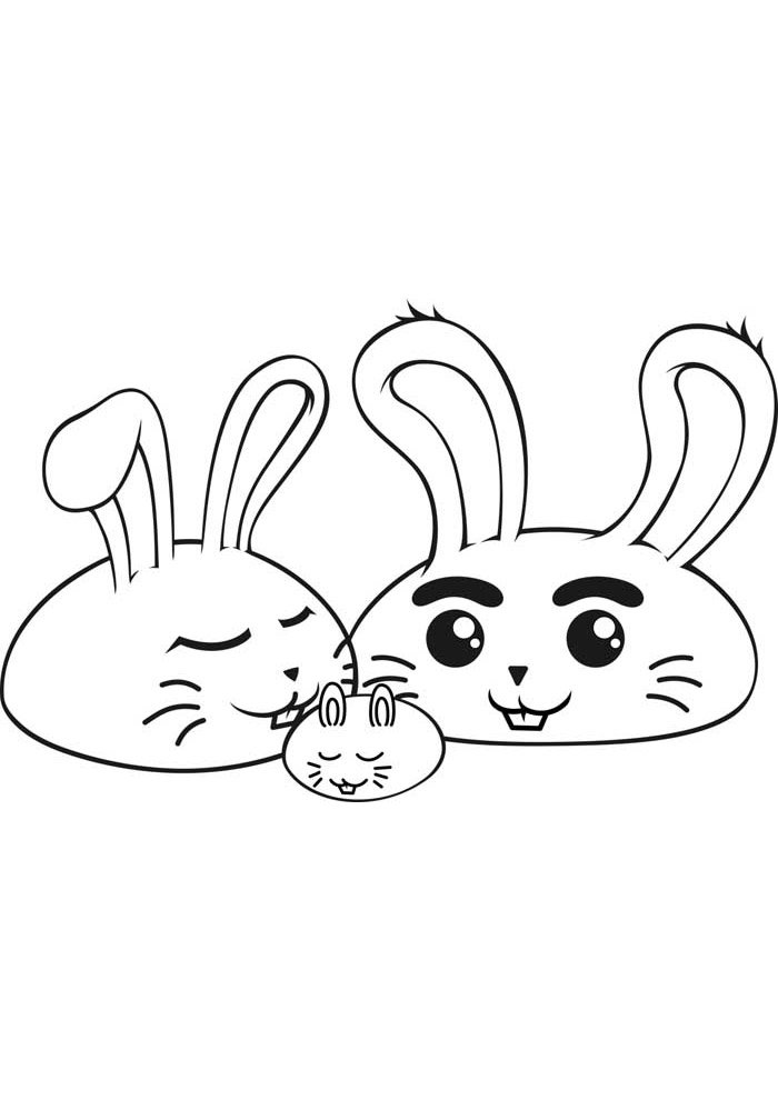 Desenho de Coelho para imprimir