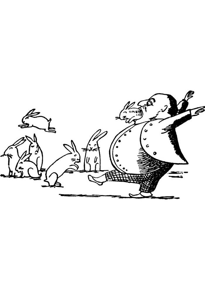 Desenho de Coelho para imprimir