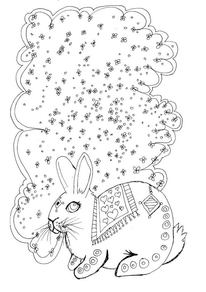 Desenho de Coelho para imprimir