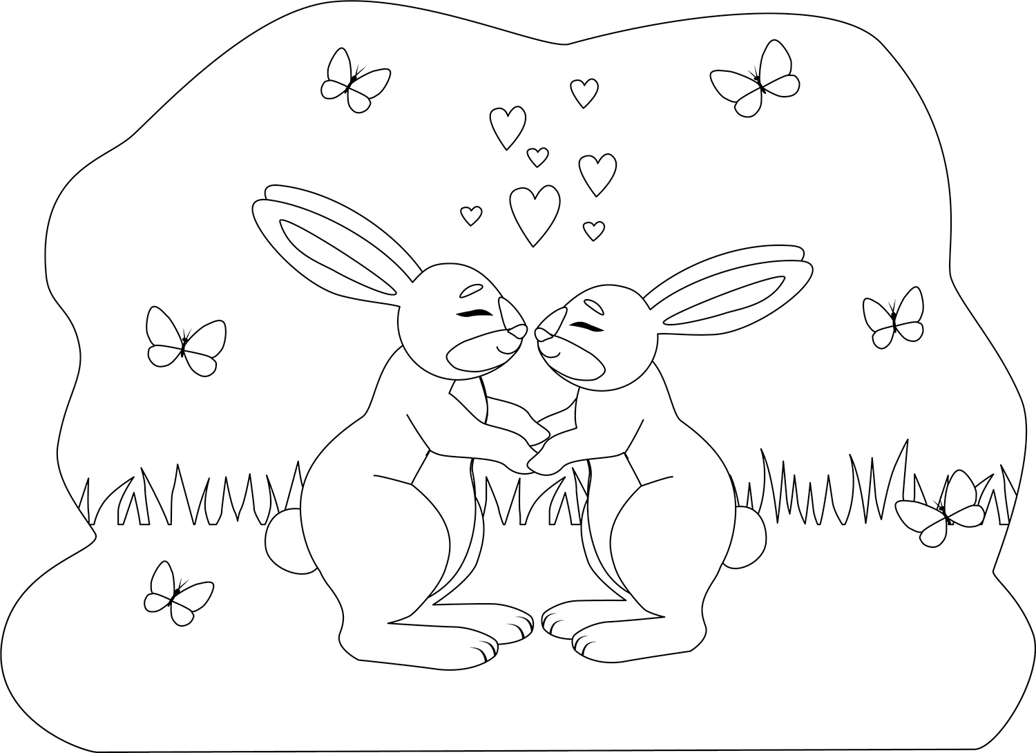 Desenho de Coelho para imprimir
