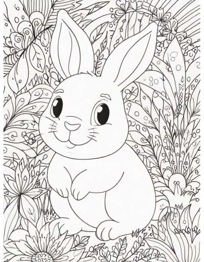 Desenho de Coelho para imprimir