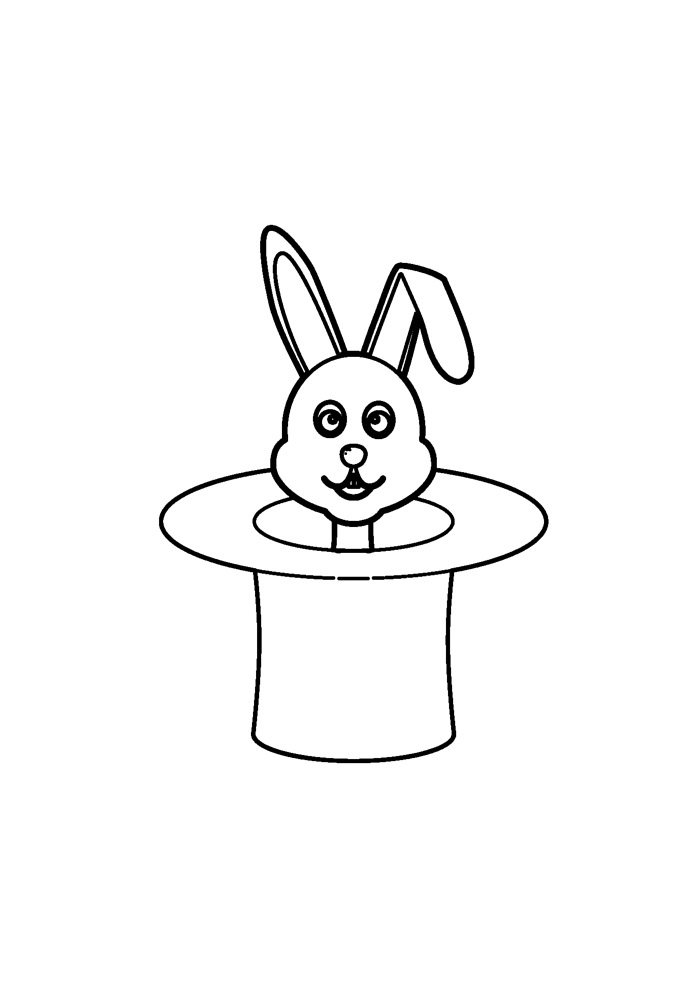 Desenho de Coelho para imprimir