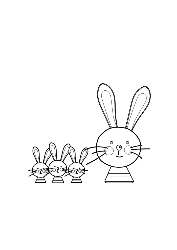 Desenho de Coelho para imprimir