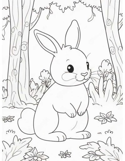 Desenho de Coelho para imprimir