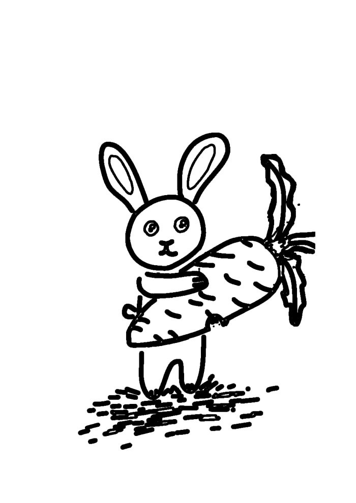 Desenho de Coelho para imprimir