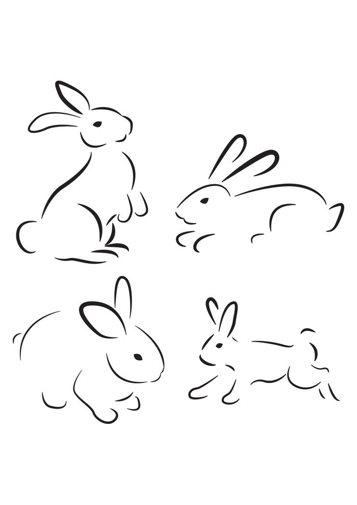 Desenho de Coelho para imprimir