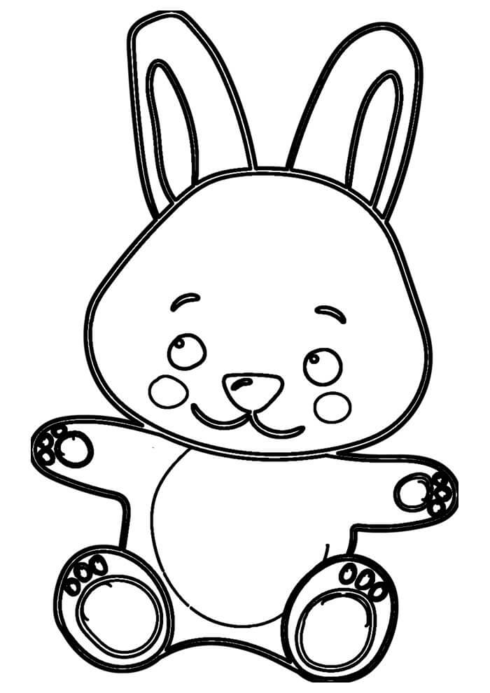 Desenho de Coelho para imprimir