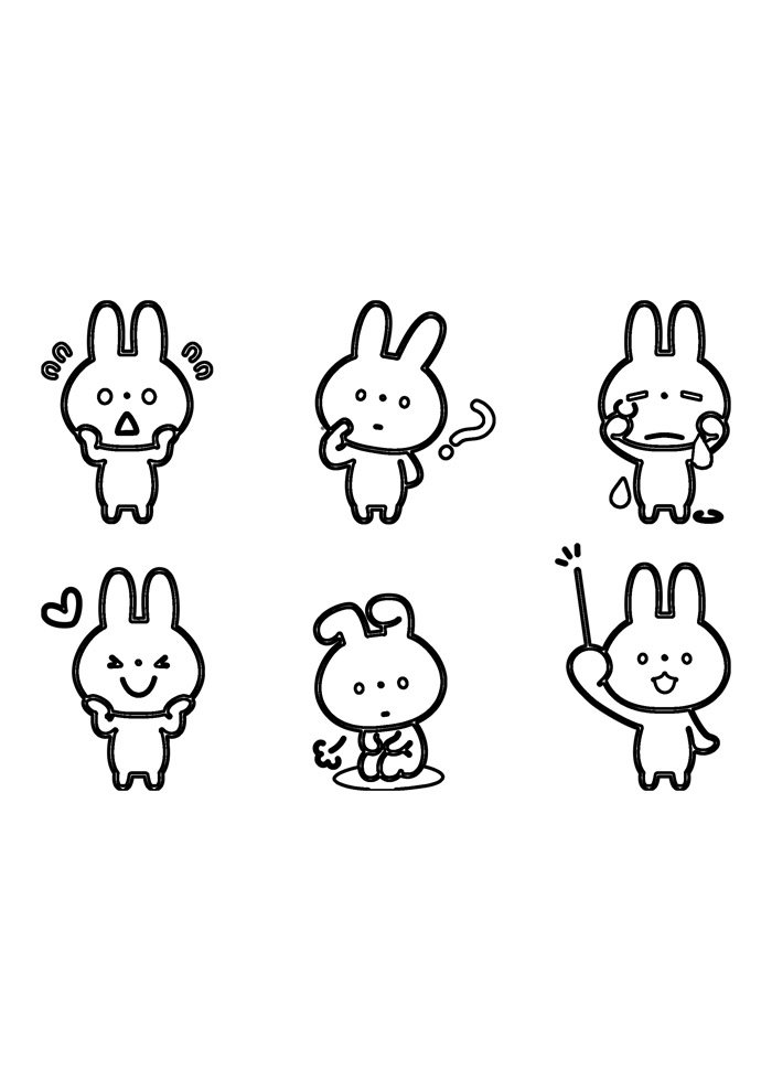 Desenho de Coelho para imprimir