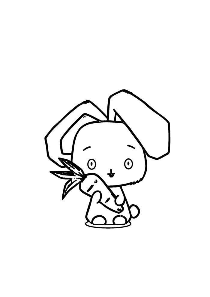 Desenho de Coelho para imprimir