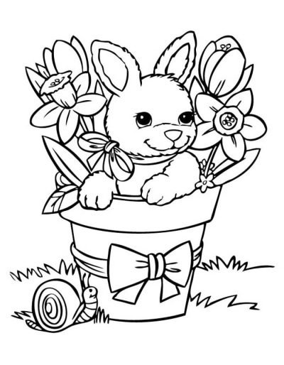 Desenho de Coelho para imprimir
