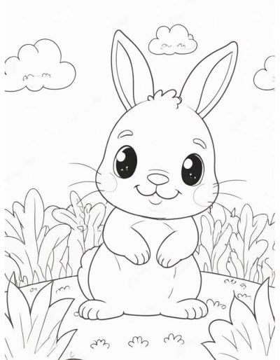 Desenho de Coelho para imprimir