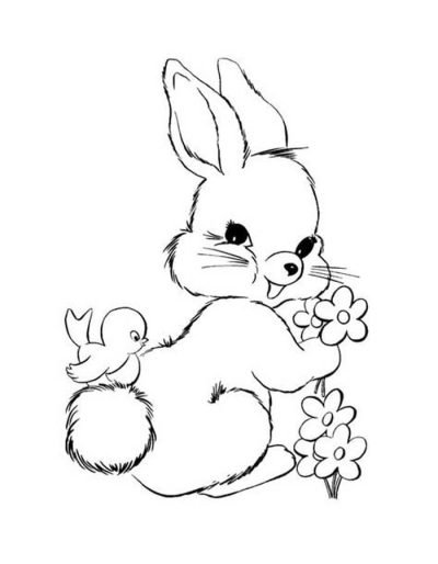 Desenho de Coelho para imprimir