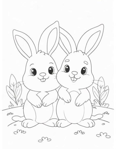 Desenho de Coelho para imprimir
