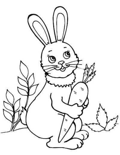 Desenho de Coelho para imprimir