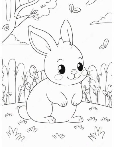 Desenho de Coelho para imprimir