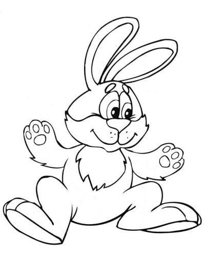 Desenho de Coelho para imprimir