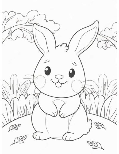 Desenho de Coelho para imprimir