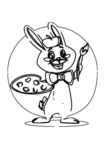 Desenho de Coelho para imprimir
