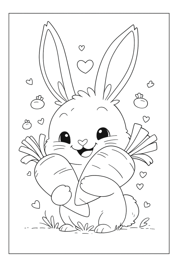 Desenho de Coelho para imprimir